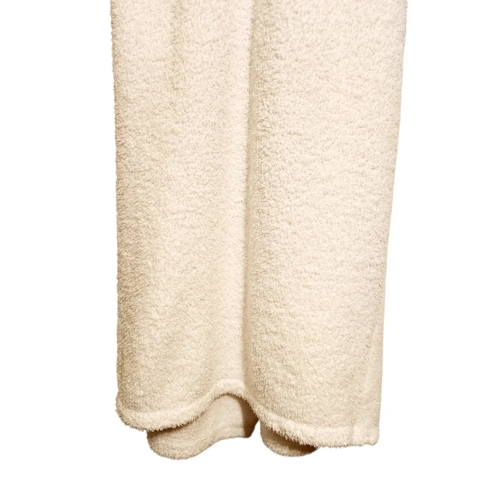 Barefoot Dreams | Women's White CozyChic® Ribbed Hooded Robe (Size 2/Medium)